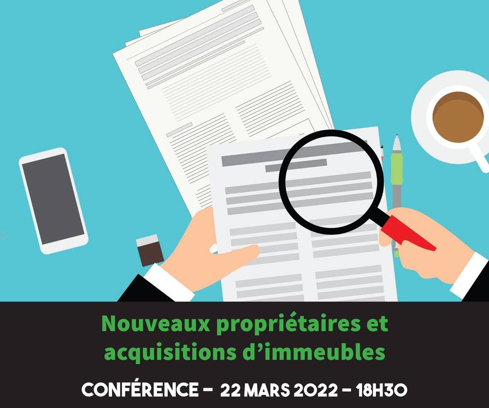 Conférence 22 mars 2022  Nouveaux propriétaires et acquisitions d