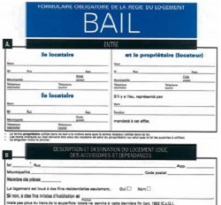 Entrée en vigueur du nouveau formulaire obligatoire du bail aujourd'hui!