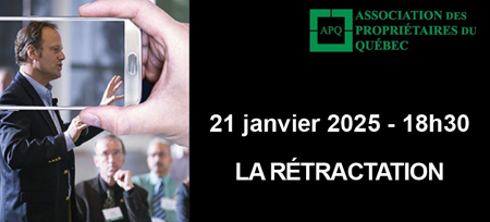 DERNIÈRE CHANCE FORMATION : La rétractation 21 Janvier 2025