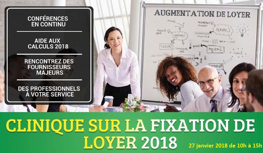 Invitation spéciale à ne pas manquer : Taux d'inoccupation et augmentation de loyer 2018